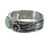 Silver Turquoise Flower Ring Size 7-1/4 YX91594